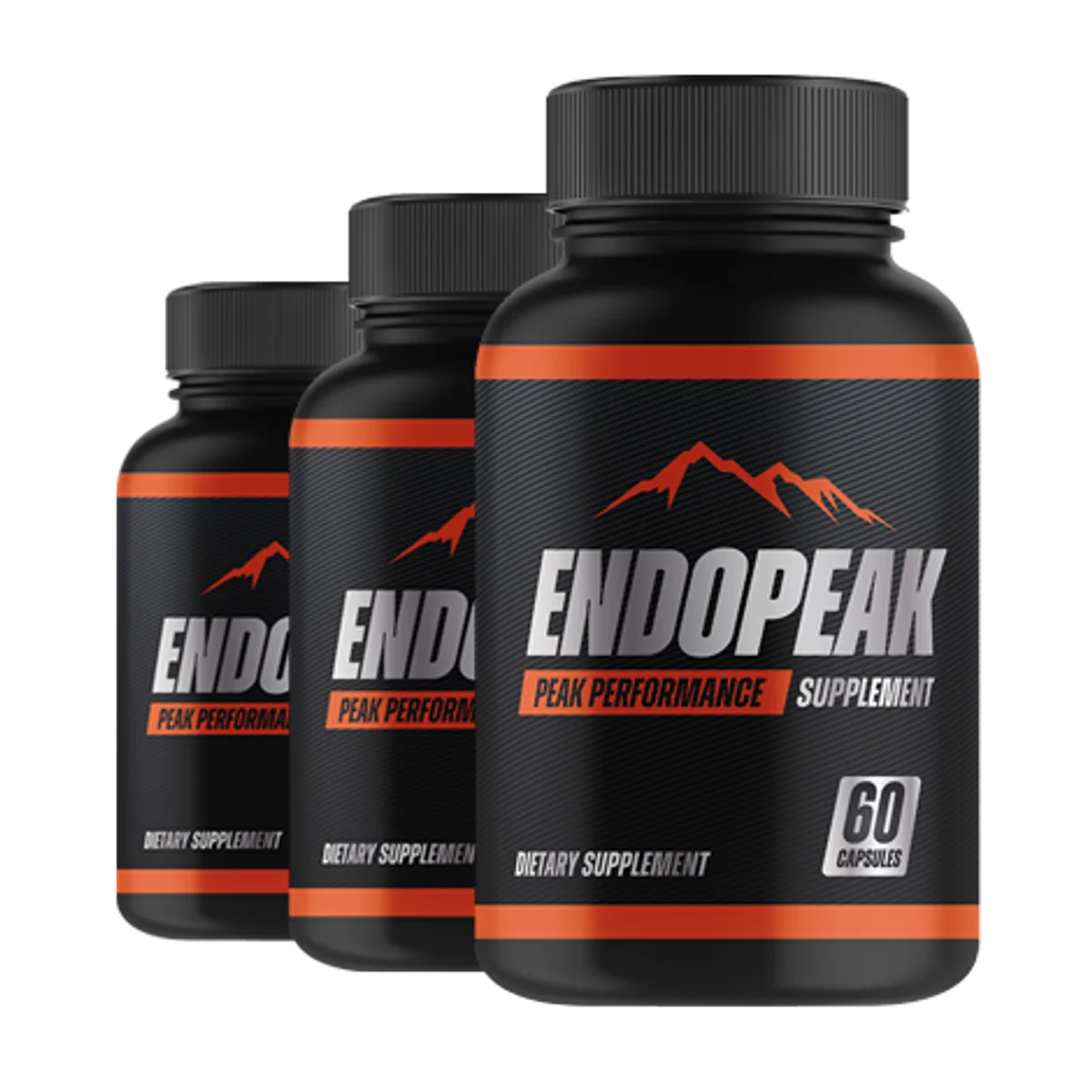 EndoPeak Men's Wellness Supplement Bottle (Front Label)